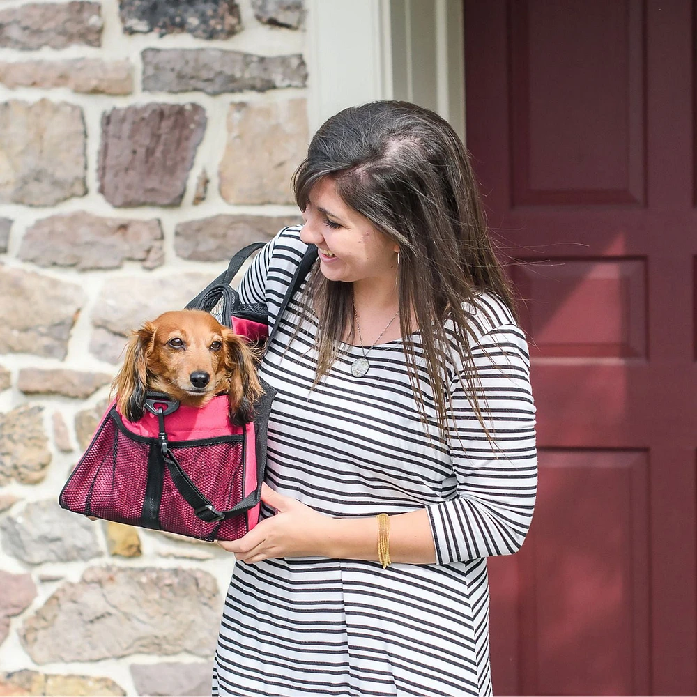 Sac de transport pour animal domestique Carry-Me de Gen7Pets - Framboise