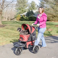 Gen7Pets G7 Jogger Pet Stroller, Dog Stroller - Cat Stroller, Pathfinder Red