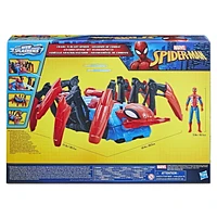 Marvel Spider-Man Crawl 'N Blast Spider, Car Playset with Spider-Man Action Figure, Ages 4+, 2-In-1 Blast Feature