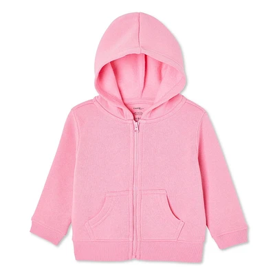 George Baby Girls' Fleece Zip-Up Hoodie