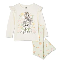 Paw Patrol Toddler Girls' Long Sleeve 2-Piece Set, Sizes 2T-5T