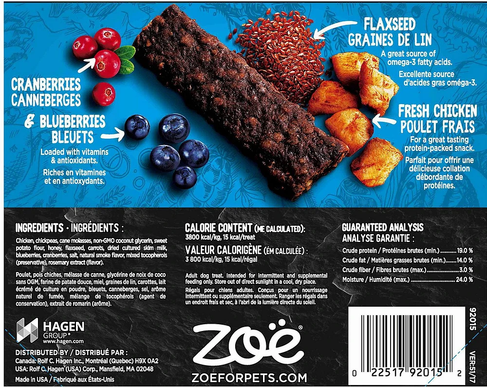 Zoë Super Bars - Chicken Recipe, 170 g (6 oz), 170 g (6 oz)