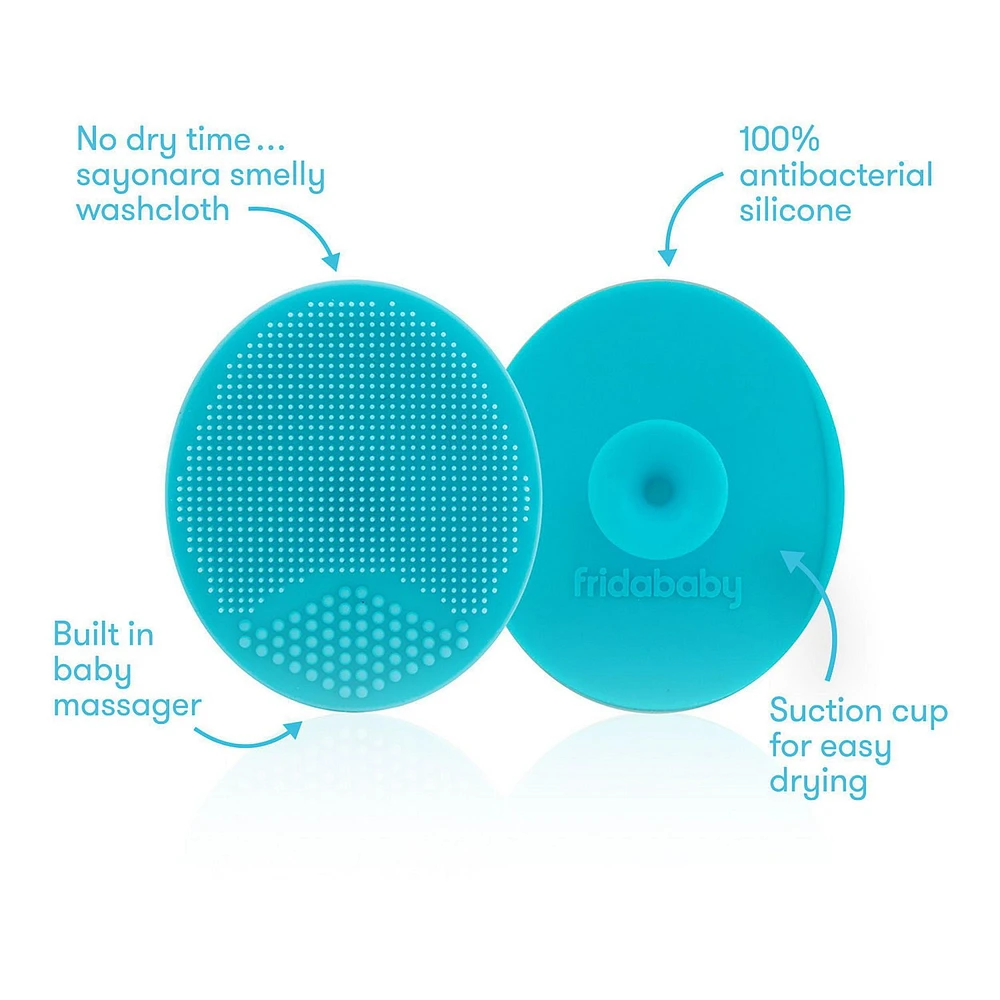 Frida Baby - DermaFrida the Skinsoother - Baby Essential Bath Silicone Brush for Cradle Cap & Eczema