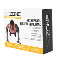 GoZone Push-Up Bars – Black, With anti-slip feet