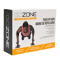 GoZone Push-Up Bars – Black, With anti-slip feet