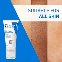 Lotion Hydratante Ultra-Légère FPS30 pour le Visage avec Acide Hyaluronique et 3 Céramides | Sans Parfum, 50ml Lotion légère UVA/UVB