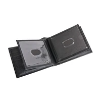 Portefeuille mince en véritable cuir de R70 en noir pour hommes