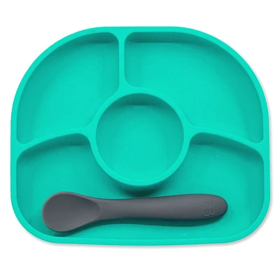 bblüv - Yümi - Anti-Spill Silicone Suction Plate & Spoon Set