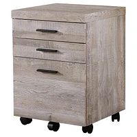 Monarch Specialties File Cabinet, Rolling Mobile, Storage Drawers, Printer Stand, Office, Work, Laminate, Beige, Contemporary, Modern