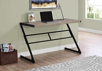 Monarch Specialties Computer Desk, Home Office, Laptop, 48"l, Work, Metal, Laminate, Brown, Black, Contemporary, Modern