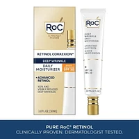 RoC Skincare - Retinol Correxion®️ - Rides profondes - Hydratant quotidien - Écran solaire à large spectre SPF 30 - 30ml RoC Skincare