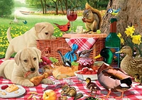 Buffalo Games Adorable Animals Picnic Raiders 300 Piece Jigsaw Puzzle