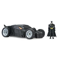 DC Comics, Batman Batmobile Remote Control Car, Easy to Drive, Compatible with Batman Figures, Kids Toys for Boys and Girls Ages 4 and Up