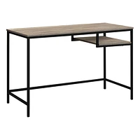 Monarch Specialties Computer Desk, Home Office, Laptop, 48"l, Work, Metal, Laminate, Brown, Black, Contemporary, Modern