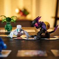 Bakugan Legends Collection Pack, 4-Pack featuring Maxodon Bakugan, Montrapod Geogan, Trox Nova, Dragonoid X Auxillataur Ultra, and 6 BakuCores, Kids Toys for Ages 6 and Up