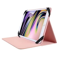 Habitu Universal Folio Case for 9" - 10.5" Tablets - Pink, Universal Tablet Folio Case