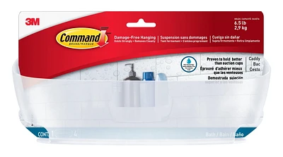 Command™ Shower Caddy with Water-Resistant Strips, BATH11-ESF, Shower Caddy