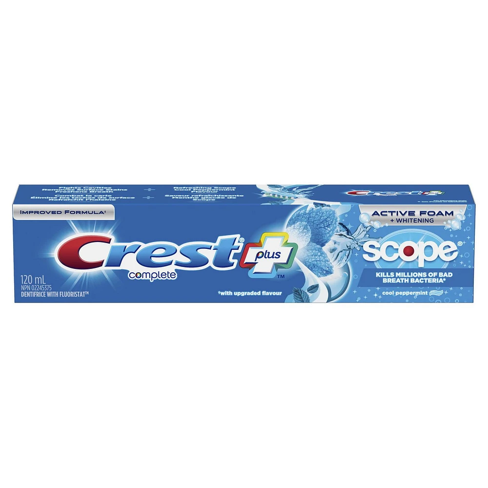 Crest Complete Whitening Plus Scope Cool Peppermint Toothpaste