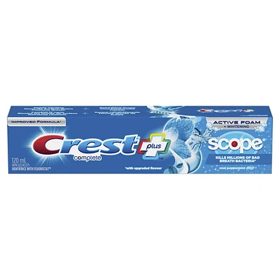 Crest Complete Whitening Plus Scope Cool Peppermint Toothpaste