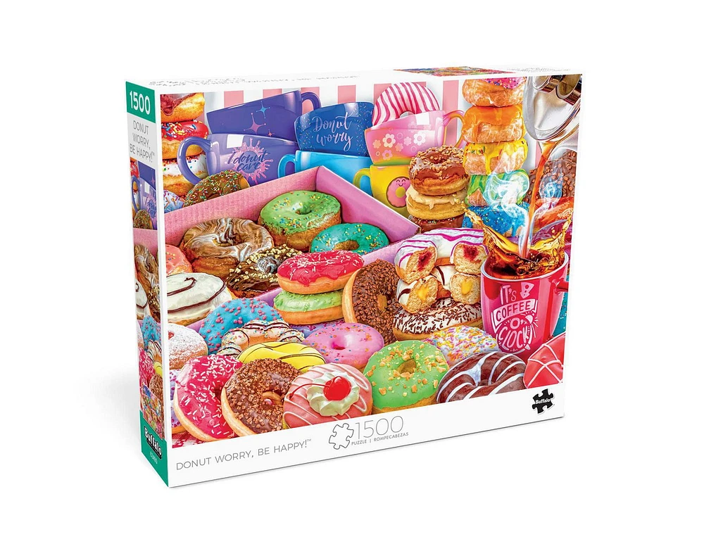 Buffalo Games - Donut Worry, Be Happy! - 1500 Piece Jigsaw Puzzle