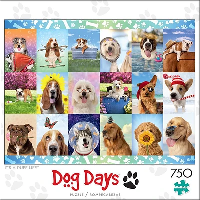 Buffalo Games - Dog Days - It's a Ruff Life - 750 Piece Jigsaw Puzzle