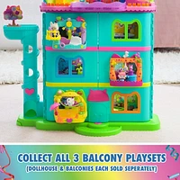 Gabby’s Dollhouse, Cakey’s Fruit Smoothie Balcony Playset, 8-Pcs with Toy Figures, Dollhouse Accessories & Sensory Play, Kids Toys for Girls & Boys 3+