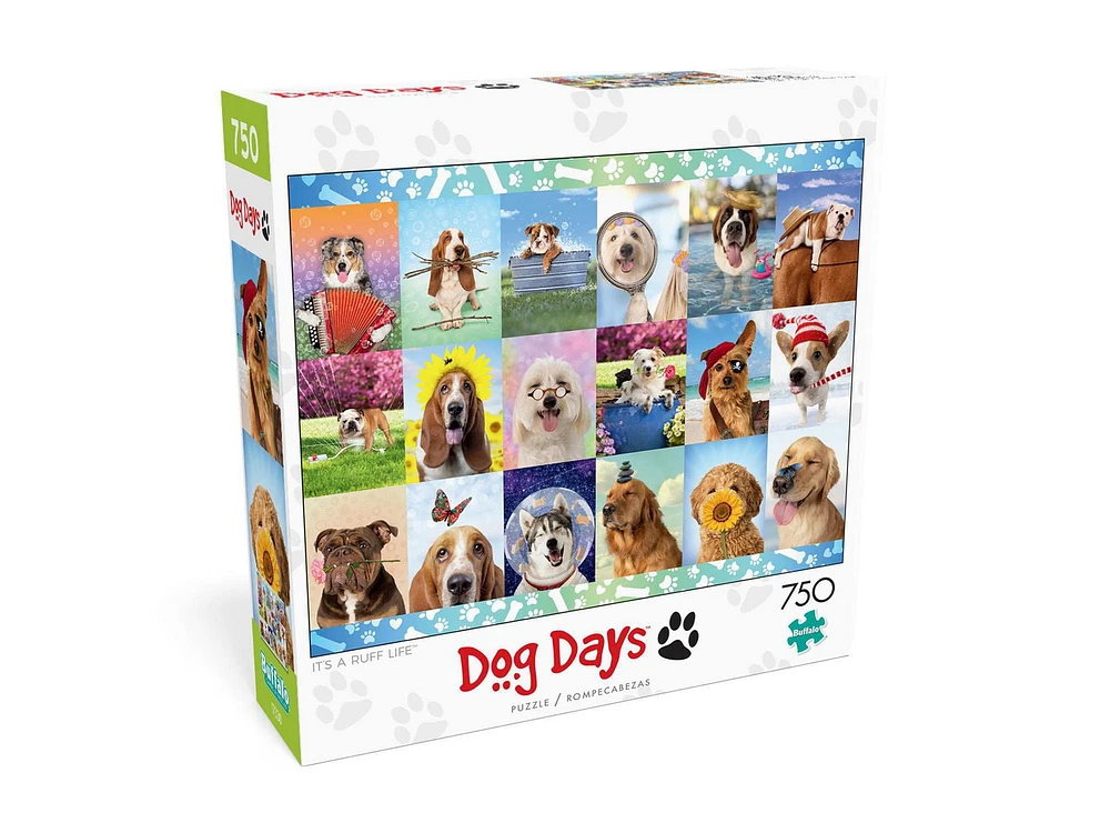 Buffalo Games - Dog Days - It's a Ruff Life - 750 Piece Jigsaw Puzzle