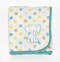 George baby Elephant Blanket with Applique, 1 baby blanket