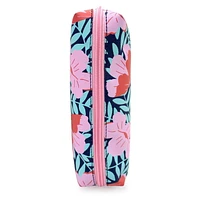 Pen+Gear Floral Vines Pencil Pouch in Navy with Bright Pink Flowers