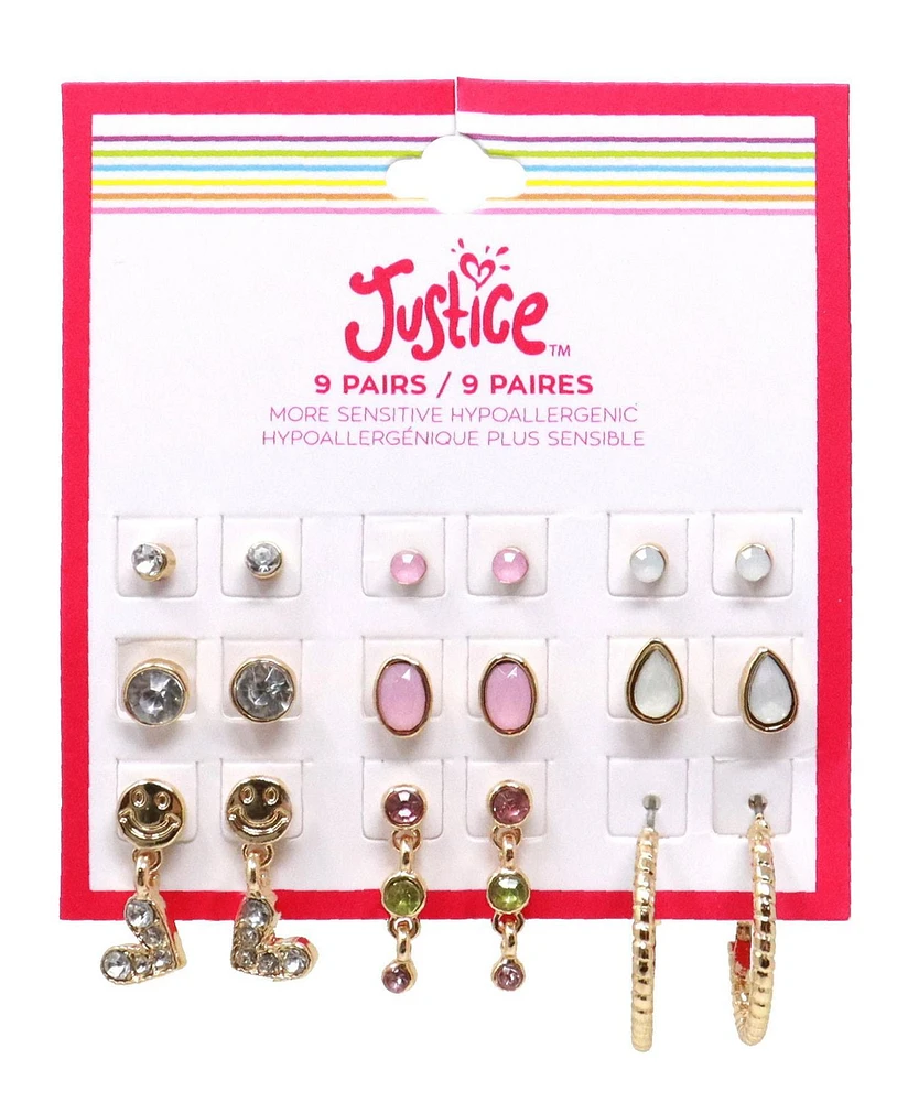 Justice earring multipack