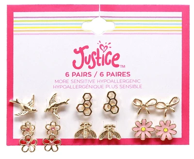 Justice earring multipack