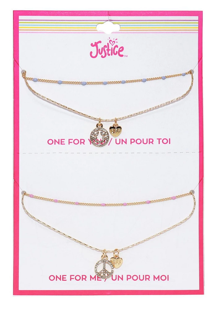 Justice BFF necklace