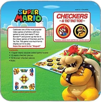 USAopoly CHECKERS & TIC TAC TOE: Super Mario vs. Bowser Board Game