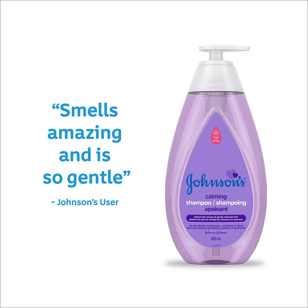 Johnson's Baby Shampoo, Calming Shampoo, Paraben Free, 400 mL