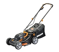 WORX 40V Cordless Power Share ™ 4.0Ah 17” Lawn Mower w/Mulching & Intellicut (2x20V Batteries)