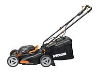 WORX 40V Cordless Power Share ™ 4.0Ah 17” Lawn Mower w/Mulching & Intellicut (2x20V Batteries)