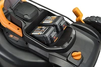 WORX 40V Cordless Power Share ™ 4.0Ah 17” Lawn Mower w/Mulching & Intellicut (2x20V Batteries)