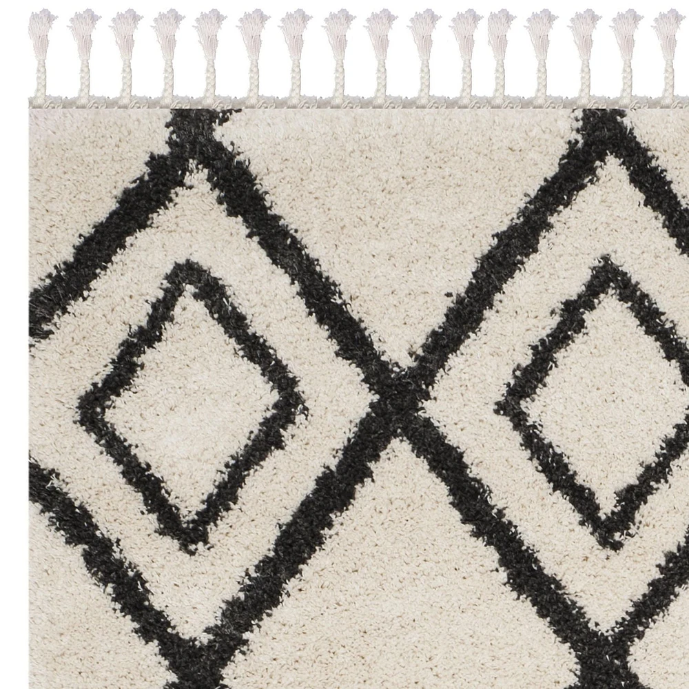 Safavieh Moroccan Fringe Kingston Geometric Shag Area Rug