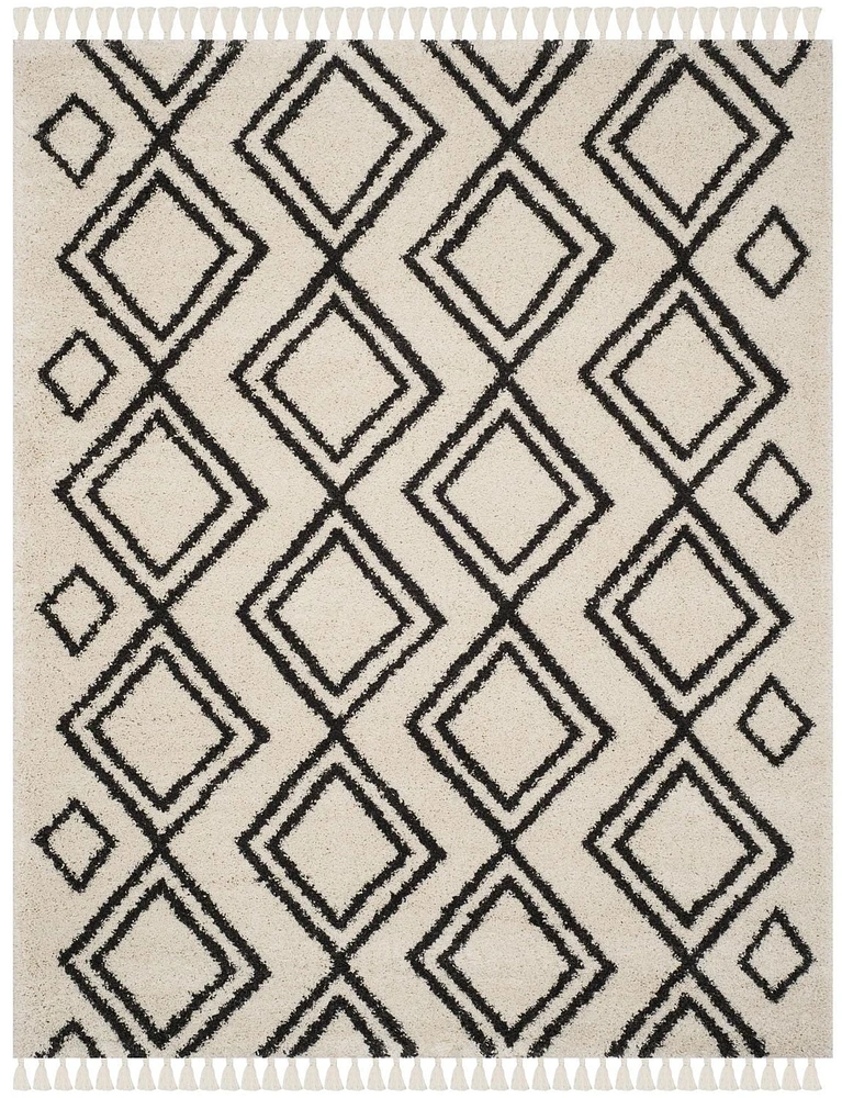 Safavieh Moroccan Fringe Kaelea Geometric Shag Area Rug