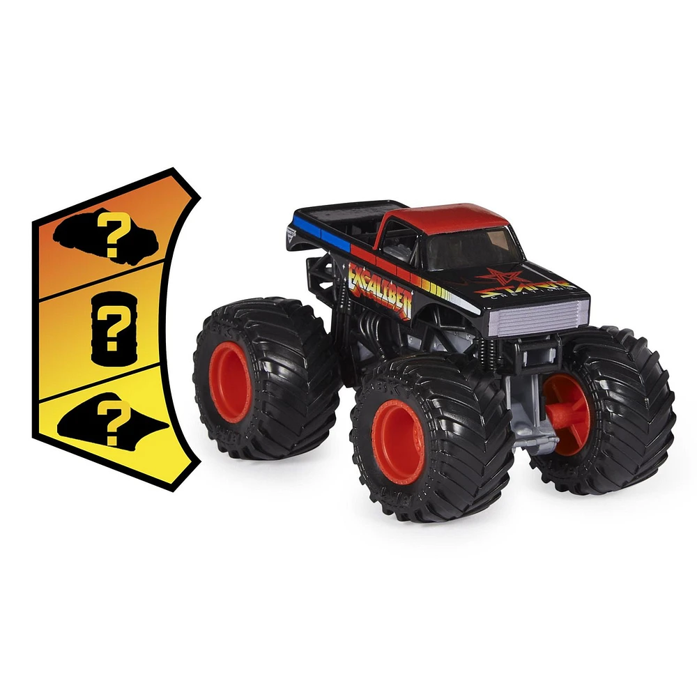 Monster Jam, Official Excaliber Truck, Die-Cast Vehicle, 1:64 Scale, Kids Toys for Boys Ages 3 and up