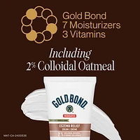 Gold Bond Medicated Eczema Relief Cream, 225ml Tube, Steroid and Fragrance Free Eczema Cream With 2% Colloidal Oatmeal to Relieve Rashes, Itching and Irritation Associated With Eczema, 225 mL