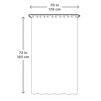 Mainstays Hologram Waterproof PEVA Shower Curtain, 70" x 72"
