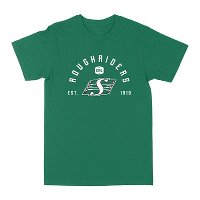 Saskatchewan Roughriders EST CFL Short Sleeve Green Kelly T-Shirt Tee