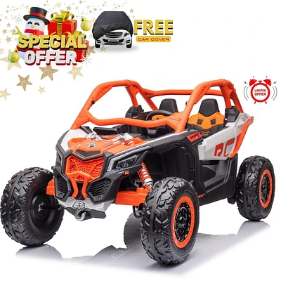 KidsVIP 24V Can-Am Maverick 4x4 Ride-On UTV Kids 2-Seater Electric Dual 24V Off-road Buggy