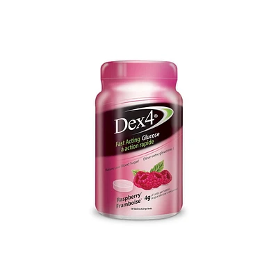 Dex4 glucose à action rapide Framboise Lot de 50 comprimés
