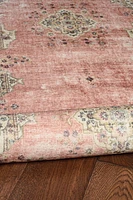 Blanton 2' x 3' Washable Accent Rug, Pink and Ivory