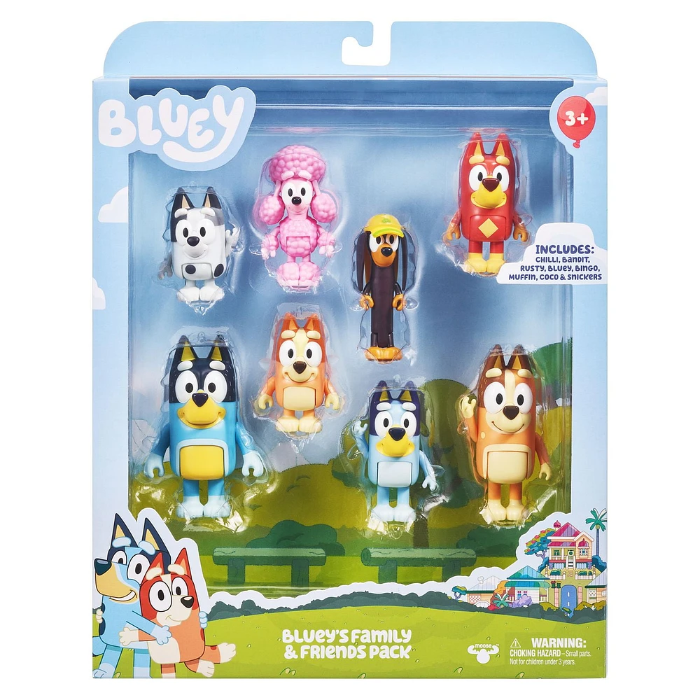 Bluey Figure 8 Pack