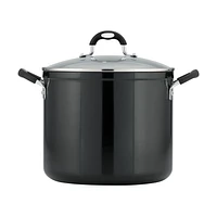 Tramontina Aluminum Nonstick Covered Stock Pot - Charcoal Gray