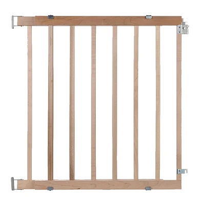 North States Swinging Hardware Mount Deluxe Wood Stairway Baby or Pet Safety Gate