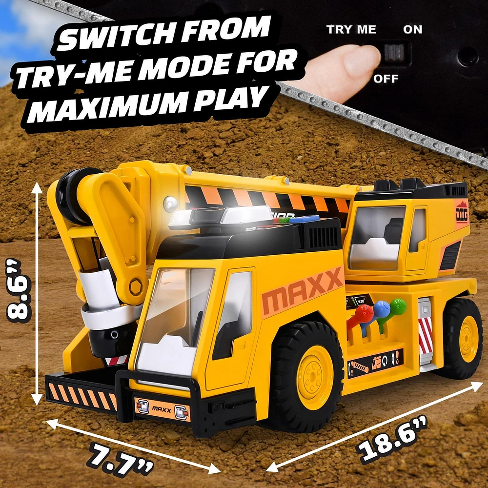 Maxx Action 3-N-1 Crane Truck